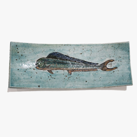 Fish Decorated Glazed Plate