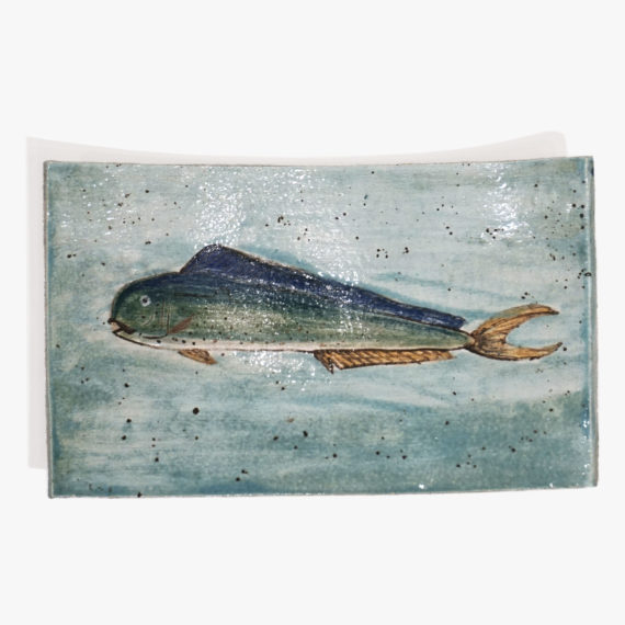 Fish Decorated Glazed Plate