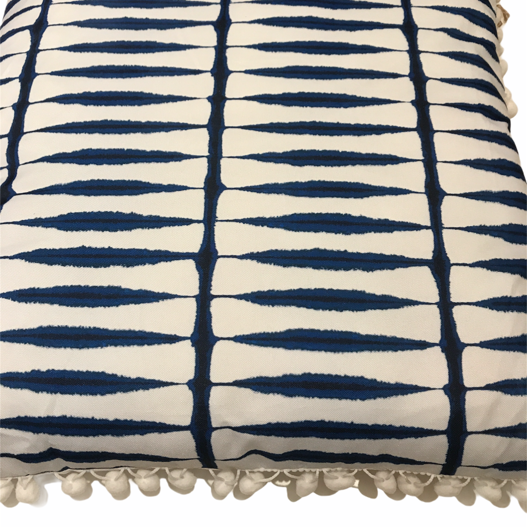 Rectangular Pillow Blue and White