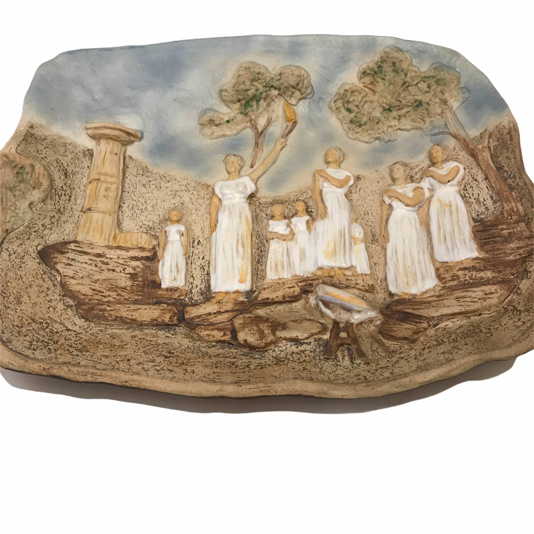 Ceramic plate made in Thessaloniki