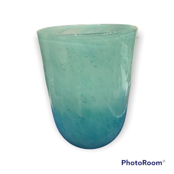 Glass Made Vase In Nice Blue Colour